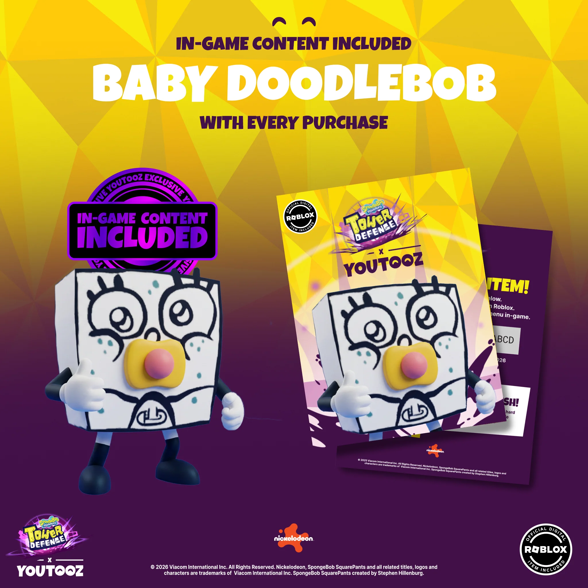 Baby DoodleBob Keychain (5in) - Image 4