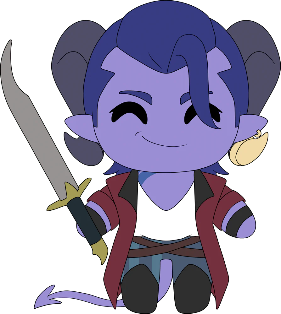 Critical Role: Mighty Nein Animated Series Mollymauk Plush (9in)