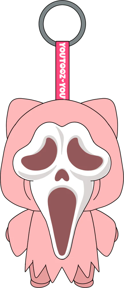 Cute Ghost Face Keychain (5in)