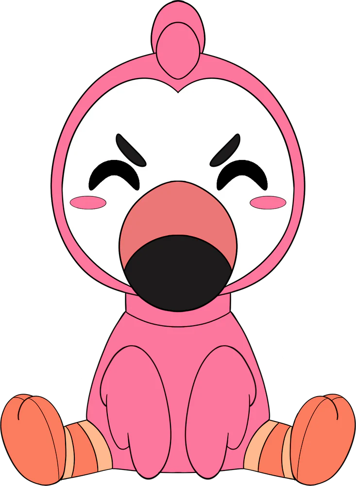 Flamingo Sit Plush (1ft)