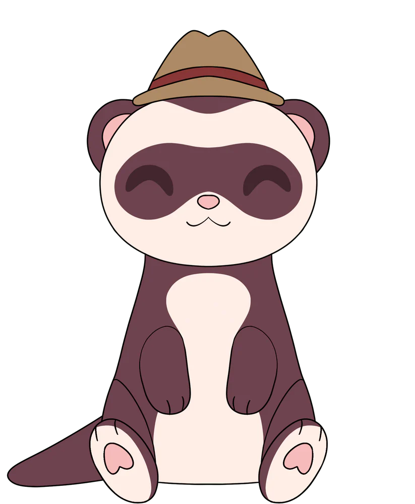 FootofaFerret Ferret Plush (9in)