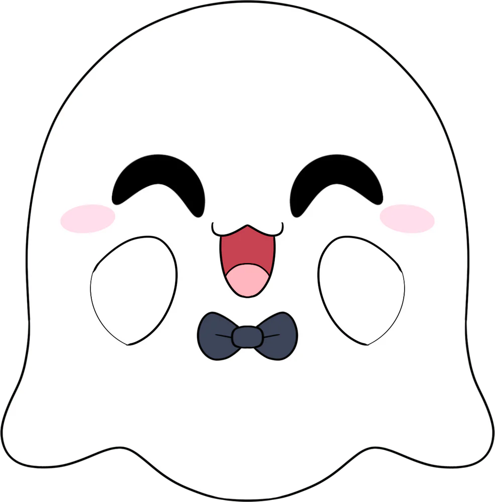 Halloween Ghost Stickie (6in)
