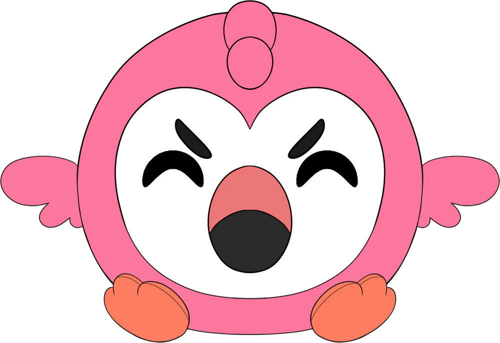 Mad Flamingo Stickie (6in)