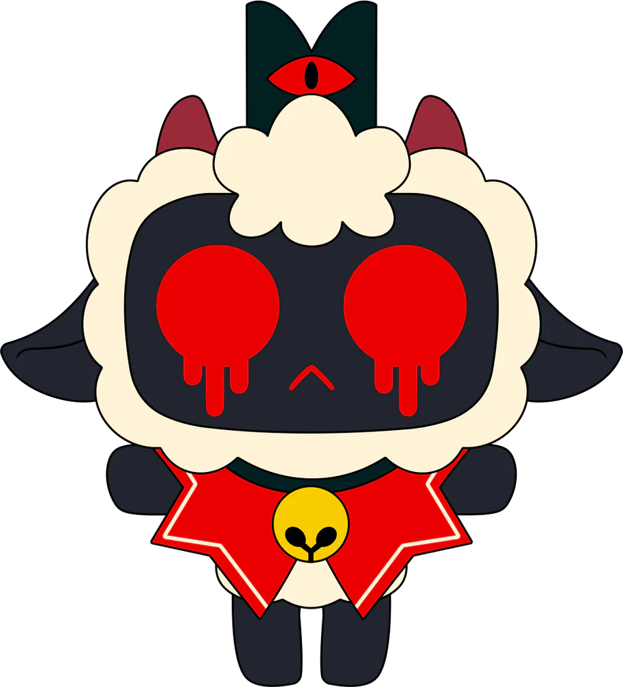 Possessed Lamb Keychain (5in)