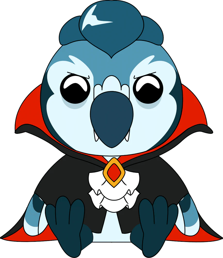 Vampire BlueJay Plush (9in)